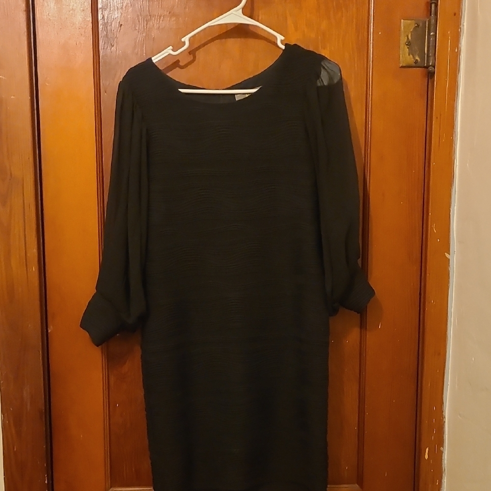 Chic Black Long Sleeve Dress